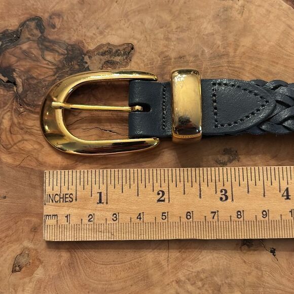 Vintage Capezio Braided Leather Belt (Blue) - M/L - Picture 6 of 6